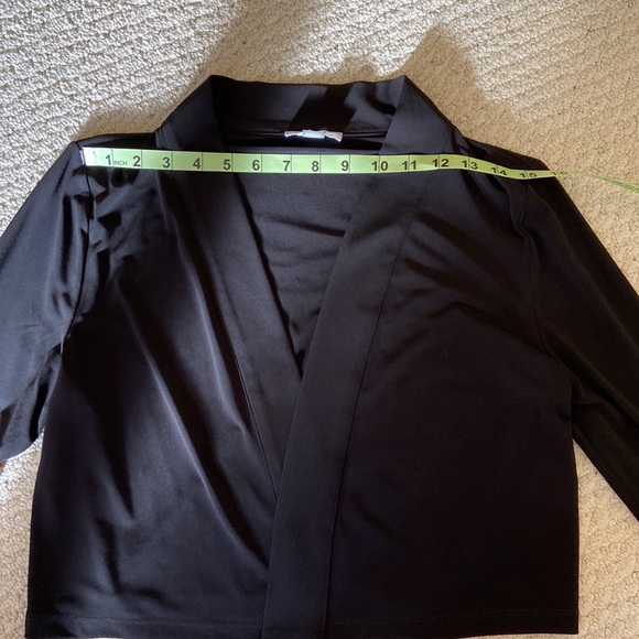 Calvin Klein Black Bracelet Sleeve Shrug Cover-up - Picture 7 of 8